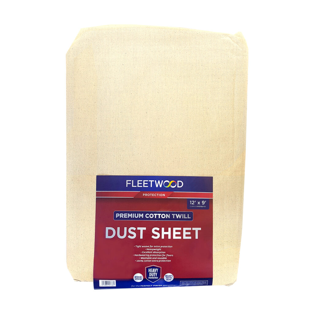 Premium Cotton Dust Sheet 12' x 9' | Fleetwood